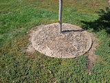 Biodegradable mulch circles for trees